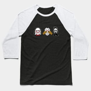 Hear See Speak No Evil Baseball T-Shirt